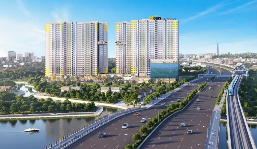 Phối cảnh dự án Bcons NewSky bên Quốc lộ 13